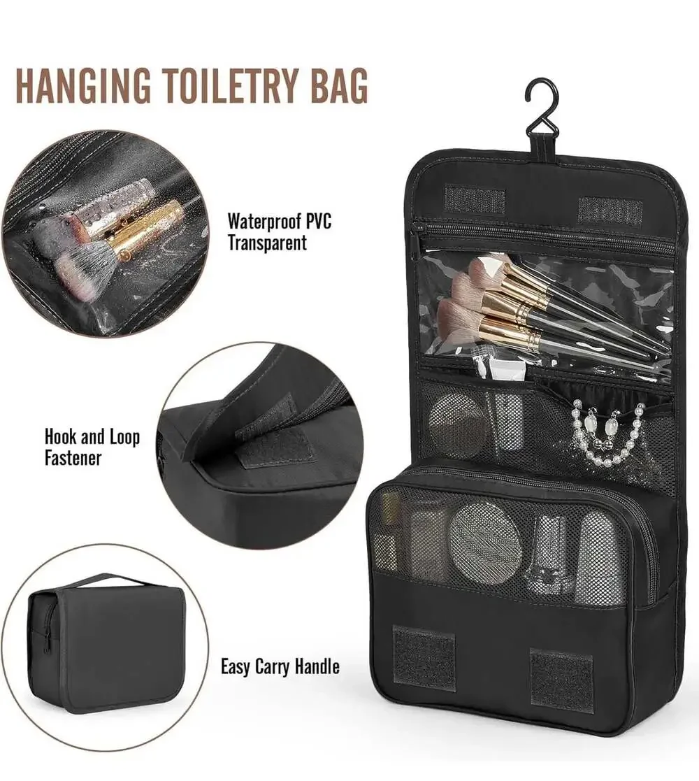 Veken 8-Piece Travel Packing Cubes Set with Hanging Toiletry Bag and Shoe Bag